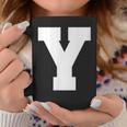 大文字 Y アルファベット モノグラム イニシャル コーヒーマグ 面白い贈り物