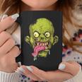 怖いゾンビtシャツハロウィンボーイズキッズフェイスゾンビ コーヒーマグ 面白い贈り物