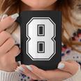 数字 8 スポーツジャージ ラッキーナンバー コーヒーマグ 面白い贈り物