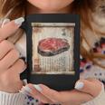 日本の伝統食品 肉 パピルス スクロールアート 和牛 コーヒーマグ 面白い贈り物