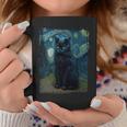 星月夜 ヴィンセント・ヴァン・ゴッホ 黒猫 レトロ絵画 猫 長袖tシャツ コーヒーマグ 面白い贈り物