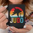 柔道投げ レトロ 日本の格闘技 柔道家 ファイター ギフト コーヒーマグ 面白い贈り物