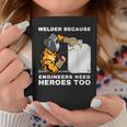 溶接工エンジニアにはヒーローが必要だから 面白すぎる溶接 コーヒーマグ 面白い贈り物