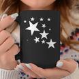 白い星 星柄 デザイン コスチューム ギフト 男性 女性 子供 コーヒーマグ 面白い贈り物