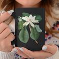 白モクレン花 ボタニカルアート コーヒーマグ 面白い贈り物