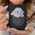 白毛 兎 うさぎ ポケット コーヒーマグ 面白い贈り物
