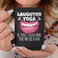 笑いヨガは理由もなくただ笑うだけの瞑想 コーヒーマグ 面白い贈り物
