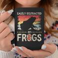 簡単に気を散らせるカエルのヴィンテージなカエル愛好家。 コーヒーマグ 面白い贈り物
