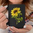素敵なかわいいヒマワリの植物の花のアートワーク コーヒーマグ 面白い贈り物