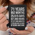 素晴らしい71歳の誕生日ギフト 面白い71歳の誕生日 コーヒーマグ 面白い贈り物