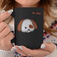 絵文字しかめっ面の怒った犬の顔 コーヒーマグ 面白い贈り物
