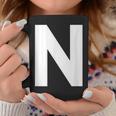 英文字 N 大文字 アルファベット モノグラム イニシャル Abc コーヒーマグ 面白い贈り物