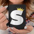 英文字 大文字 アルファベット モノグラム イニシャル キング クイーン クラウン コーヒーマグ 面白い贈り物