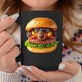面白いtシャツ ダックスフンド 犬 ハンバーガー メンズ グッズ かわいい おもしろ 面白い 服 ネタ コーヒーマグ 面白い贈り物