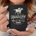 面白いダービーデー、ケンタッキースタイルの競馬 コーヒーマグ 面白い贈り物