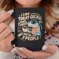 面白いトッケイヤモリの飼い主が爬虫類のトカゲを言う コーヒーマグ 面白い贈り物
