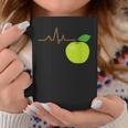 面白いハートビートekgアップルフルーツフルーツアップルギフト コーヒーマグ 面白い贈り物