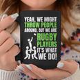 面白いラグビーコーチ、選手、ファンのラグビー。 コーヒーマグ 面白い贈り物