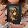 面白い猫 モナリザ 絵画 アート ママ お父さん コーヒーマグ 面白い贈り物