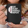 食べる、寝る、野球を繰り返す、野球選手、面白い、野球 コーヒーマグ 面白い贈り物