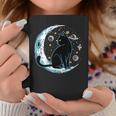 黒猫 三日月 セーラームーンフェイズ 占星術 ペット愛好家 コーヒーマグ 面白い贈り物