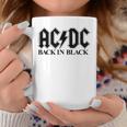 AcDcロックミュージックバンドバックブラックロゴ。 コーヒーマグ 面白い贈り物