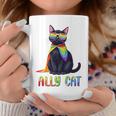 Ally Cat Lgbtゲイプライド月間2025レインボー平等権 コーヒーマグ 面白い贈り物