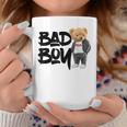 Angry Bad Boystyle、クールなテディベア、バッドボーイグラフィックデザイン。 コーヒーマグ 面白い贈り物
