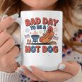 Bad Day To Be A Hotdog Fourth Of July Hot Dog 4Th Of July Coffee Mug Unique Gifts