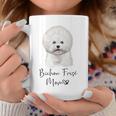 Bichon Frisé Dog Mom ビションフリーゼママかわいい子犬犬の所有者ビションフリーゼ犬 コーヒーマグ 面白い贈り物