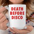 Death Before Disco Inspired メンズ レディース 80年代レトロ コーヒーマグ 面白い贈り物