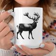 Deer Dad Mom Lover モノクロ 鹿 コーヒーマグ 面白い贈り物