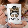 Lolli Life Bleached Leopard Messy Bun Mother's Day Coffee Mug Personalized Gifts