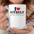 I Love Myself I Heart Myself コーヒーマグ 面白い贈り物