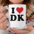I Heart Dk Initials I Love DK First And Last Name D K コーヒーマグ 面白い贈り物