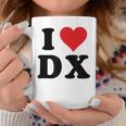 I Heart Dx Initials I Love DX First And Last Name D X コーヒーマグ 面白い贈り物