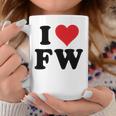 I Heart Fw Initials I Love FW First And Last Name F W コーヒーマグ 面白い贈り物