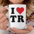 I Heart Tr Initials I Love TR First And Last NameR コーヒーマグ 面白い贈り物