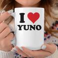 I Heart Yuno ファーストネーム I Love パーソナライズ コーヒーマグ 面白い贈り物