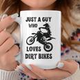 メンズ Just A Guy Who Loves ダートバイク 面白い モトクロス コーヒーマグ 面白い贈り物
