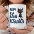 Katze Bin Da 'T Losgehen ファニーステートメントキャット コーヒーマグ 面白い贈り物