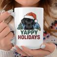 Lab クリスマス ラブラドールレトリバー Yappy Holidays Dog コーヒーマグ 面白い贈り物