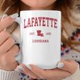 Lafayette ルイジアナ Laビンテージスポーツデザイン レッドプリント コーヒーマグ 面白い贈り物