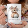 Life Is Better With Bunnies 水彩 ウサギ 花柄 ウサギ コーヒーマグ 面白い贈り物
