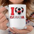 I Love Canada サッカーボール 男の子 女の子 キッズ カナダ国旗 コーヒーマグ 面白い贈り物