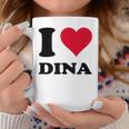 I Love Dina コーヒーマグ 面白い贈り物
