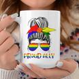 Messy Bun Proud Ally Pride Flag Love Lgbt レインボー サングラス コーヒーマグ 面白い贈り物