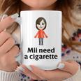 Mii Need A Cigarette Humour メンズ レディース コーヒーマグ 面白い贈り物