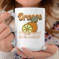 Orange You Glad It's The Weekend Fun Citrus Fruit Back コーヒーマグ 面白い贈り物