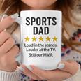 Sports Dad Loud In Thetands MVP 引用 コーヒーマグ 面白い贈り物